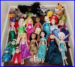disney store plush princess dolls