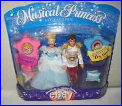 #10543 Vintage Mattel Disney Musical Princess Royal Couple Cinderella & Prince