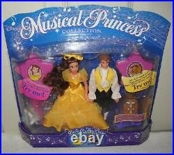 #10545 Vintage Mattel Disney Musical Princess Royal Couple Belle & the Beast