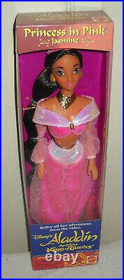 #11283 RARE Mattel Disney Aladdin & the King of Thieves Jasmine Princess in Pink