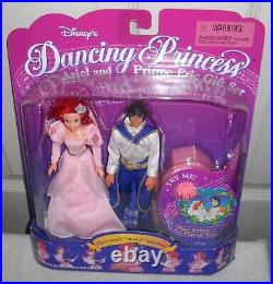 #12122 NRFB Vintage Mattel Disney Dancing Princess Ariel & Prince Eric Giftset