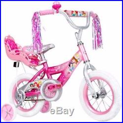 12 Huffy Disney Princess Girls' Bike with Doll Carrier toddler child bicycle