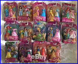 14 Disney Princess Favorite Moments Mattel Polly Pocket Doll Lot Toy Collection