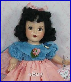 15 Ideal Doll SNOW WHITE Composition DISNEY first princess 1930's brown eyes