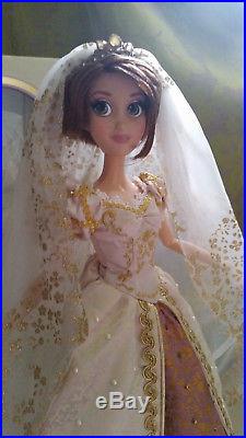 17 Limited Edition Tangled RAPUNZEL doll wedding Disney Store princess