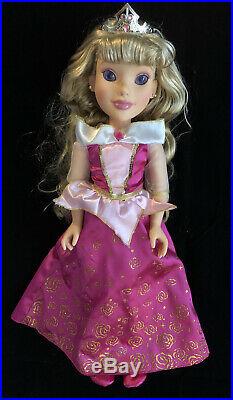 18 PRINCESS & ME Doll Lot (6) Disney/Jakks 2010 AURORA RAPUNZEL BELLE ARIEL +