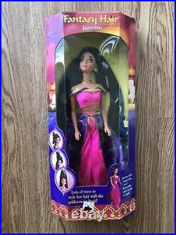 1994 Princess Jasmine Disney Barbie Doll FANTASY HAIR Aladdin Box 13126