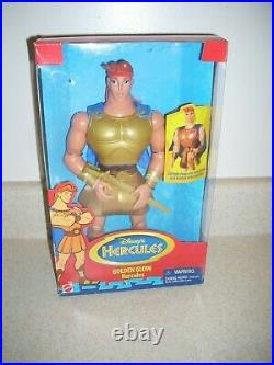 1996 Disney GOLDEN GLOW HERCULES Mattel Action Figure Hero Barbie Ken Doll 4011