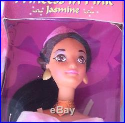 1996 Mattel #16200 Disney's Aladdin Princess in Pink Jasmine Doll NRFB VHTF