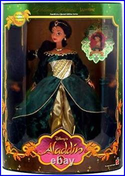 1999 Holiday Princess Jasmine Doll Disney's Aladdin Mattel 22092
