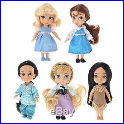 1st EDITION Disney Animator FIFTEEN Mini Doll Set Collection Princess Gift Set