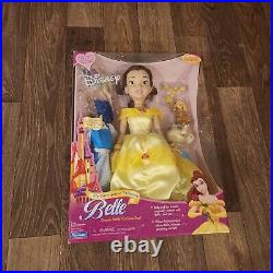 2002 Playmates Disney Princess Belle Interactive Doll New 16-18 inch