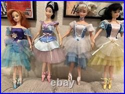 2003 Disney Princess Ariel Cinderella ETC Bundle lot of 4 Ballerina Doll Set