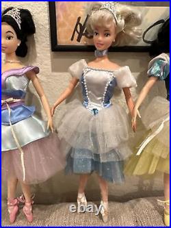2003 Disney Princess Ariel Cinderella ETC Bundle lot of 4 Ballerina Doll Set