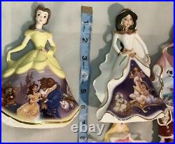 2004 Bradford Exchange Disney princesses Jasmine Belle Ariel Snow White