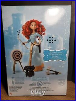 2015 Disney Store Merida Deluxe Singing Doll Princess with Bear Accessories Brave