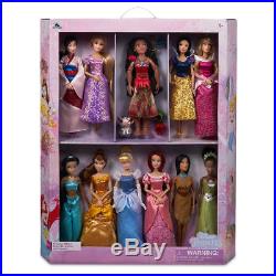 2018 DISNEY Store Classic 11 Princess Deluxe Doll Barbie Collection Gift Set