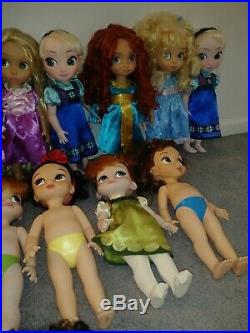 20 Disney Princess Animator Lot Elsa Ariel Moana Bell Cinderella Rapunzel 16