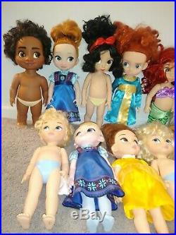 20 Disney Princess Animator Lot Elsa Ariel Moana Bell Cinderella Rapunzel 16