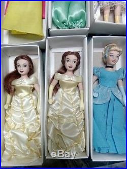 20 Disney Princess Porcelain Doll Lot Ariel Jasmine lilo Bella Aurora Mulan