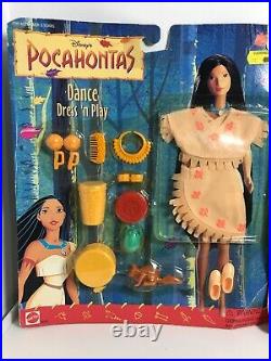 2 Pocahontas Wilderness Dress N Play Doll Outfit Accessories Disney Feather New