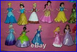 32 pcs Disney Princess Lot Magiclip Magic Clip Dolls Glitter glider LOOK! HANS