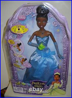 #5921 NRFB Mattel Disney Princess & the Frog Just One Kiss Princess Tiana Doll
