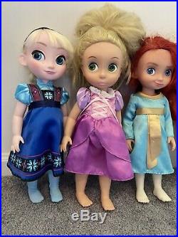 5 Disney 16 Princess Toddler Animator Doll Lot OOAK TLC Rapunzel Elsa Merida