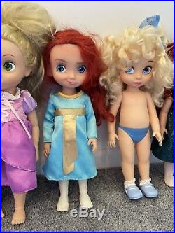 5 Disney 16 Princess Toddler Animator Doll Lot OOAK TLC Rapunzel Elsa Merida