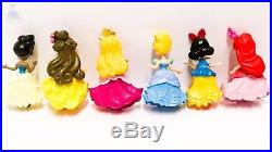 6pcs Princess Mini Dolls Resin Character Figures Toy Miniature 