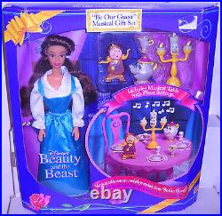 #7901 NRFB Disney Beauty & The Beast Be Our Guest Musical Giftset with Belle
