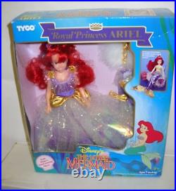 #859 NRFB Vintage TYCO Disney the Little Mermaid Royal Princess Ariel Doll