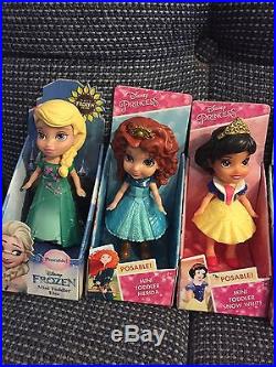 9 MINI TODDLER DOLLS My First Disney Princesses ELSA MERIDA & MORE