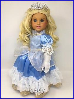 American Girl Cinderella Custom OOAK Doll Blonde Hair Blue Eyes Disney Princess