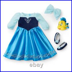 American Girl Disney Princess Ariel Day Dress Flounder & Accessories NIB
