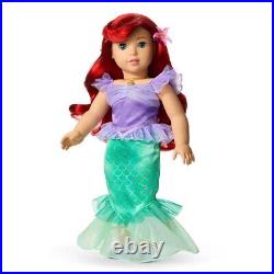 American Girl Disney Princess Ariel Doll NEW! NRFB! Castle Ball Gown, Day Dress