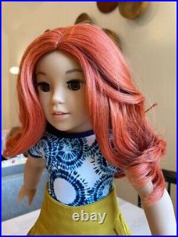 American Girl doll Meilin Mei from Turning Red. Corinne Red Hair Brown eyes