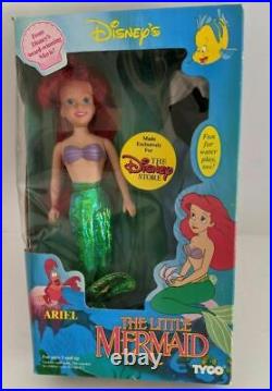 Ariel doll lot 1990 Pull-string + 1990 Disney Store + Water Princess + Classic