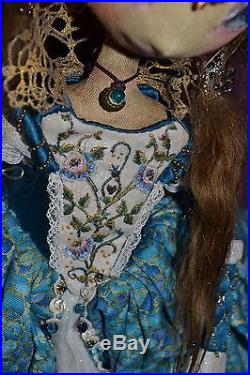 Art doll The Princess and the Frog (Tiana, disney Princess, Textile doll, OOAK)