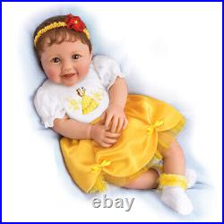 Ashton Drake Precious Little Princess lifelike Disney Belle baby girl doll