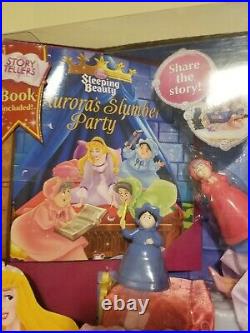 Aurora's Slumber Party Disney Sleeping Beauty Dolls & Accessories Bed Book NIB
