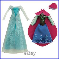 Authentic Disney Store Frozen Fever Deluxe Doll Gift Set 11'' Elsa Anna Olaf