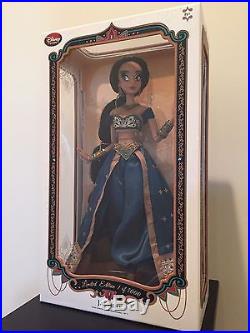 Authentic Limited Edition Disney Store Teal Princess Jasmine Doll 17
