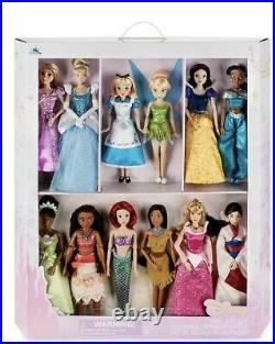 BEST CHRISTMAS AND BIRTHDAY GIFT Disney Store 2021 Princess 12 Doll Gift Set