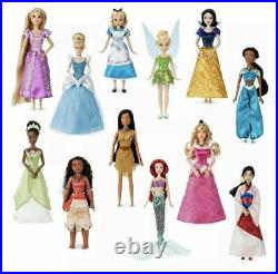 BEST CHRISTMAS AND BIRTHDAY GIFT Disney Store 2021 Princess 12 Doll Gift Set
