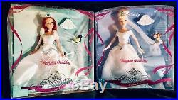 Barbie Disney Princess Fairytale Wedding Ariel Cinderella Doll 2008 Mattel