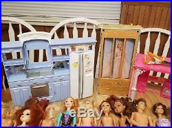 Barbie Doll Lot 60 Dolls, Disney Princess, Frozen, Clothes, Shoes 200-300 Pieces