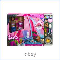 Barbie Let's Go Camping Tent For Kids Toys Christmas Birthday Party Gift Item K2