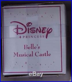 Belle Disney Classic Princess Brass Key 15 Porcelain Doll & Castle Music Box
