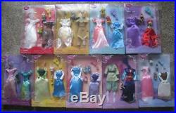 Brand NEW sealed classic Lot Disney Store Princess clothes outfit dolls 12